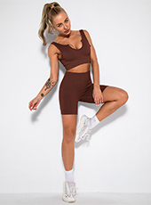 V Cup Seamless Sportswear Shorts Set MH133585DB