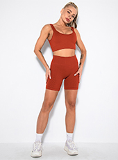 2021 New Seamless Sportswear Shorts Set MH133586R
