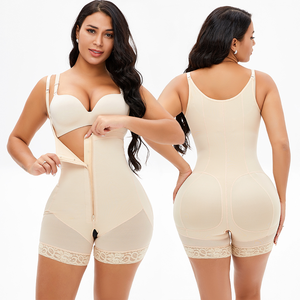 The new type of suspenders with body, belly, hips, fat lady, big size zipper body shaper MT000018N