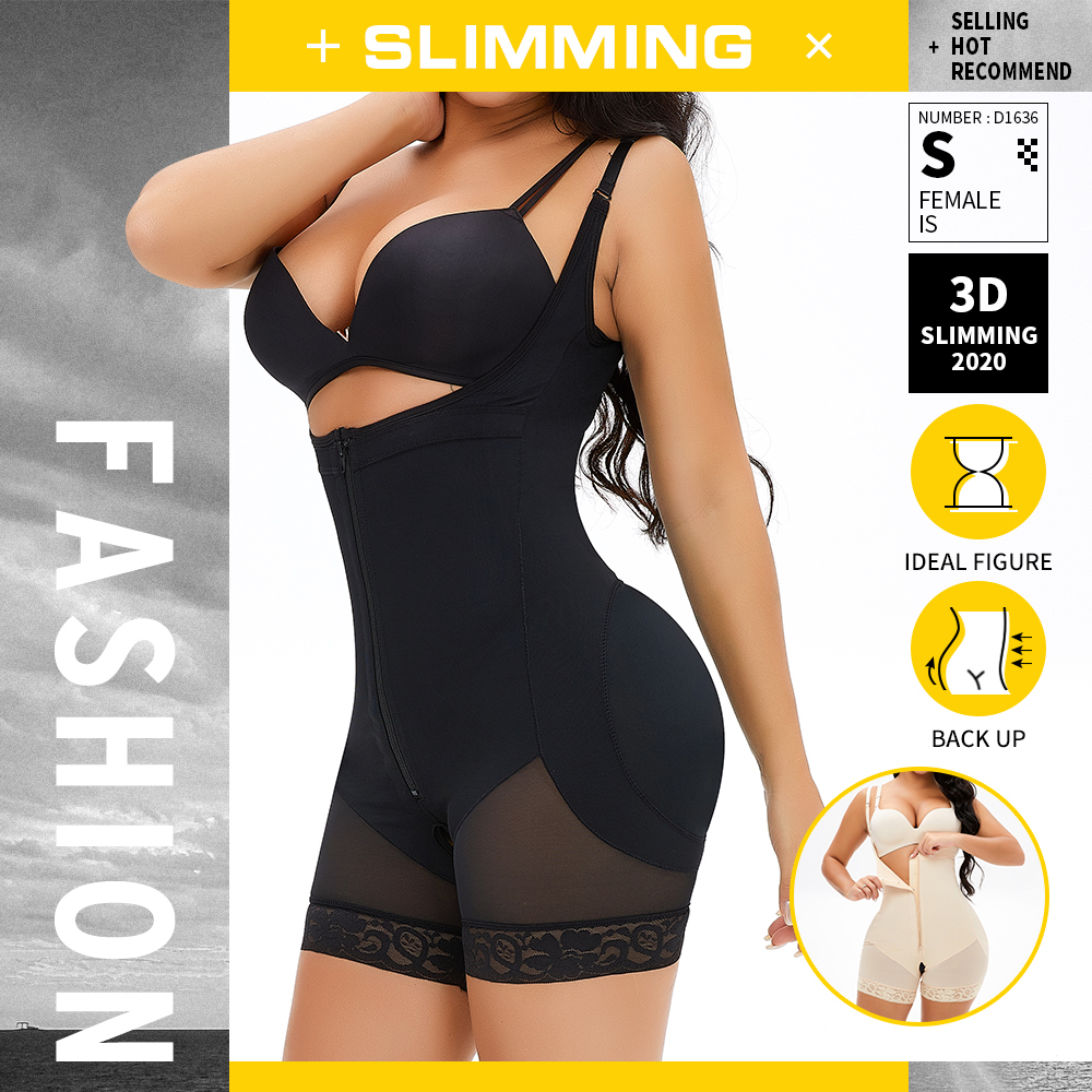The new type of suspenders with body, belly, hips, fat lady, big size zipper body shaper MT000018B