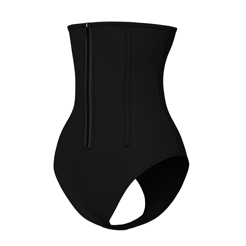 7 steel bones zipper women waist trainer MHW100284B 