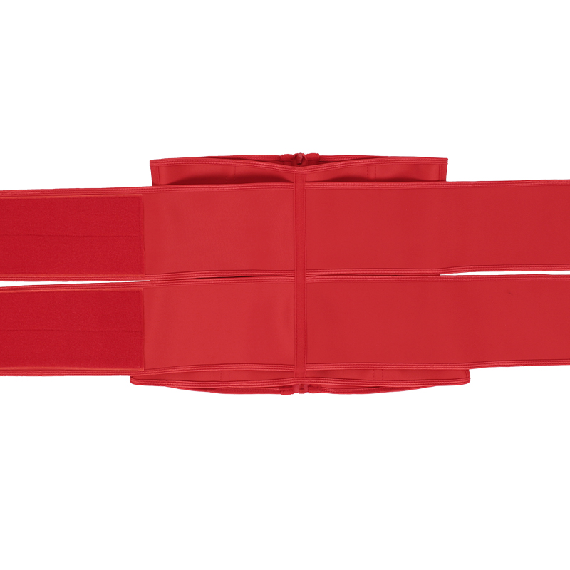 11.5 inch red latex 9 steel bone double belt MHW100355R