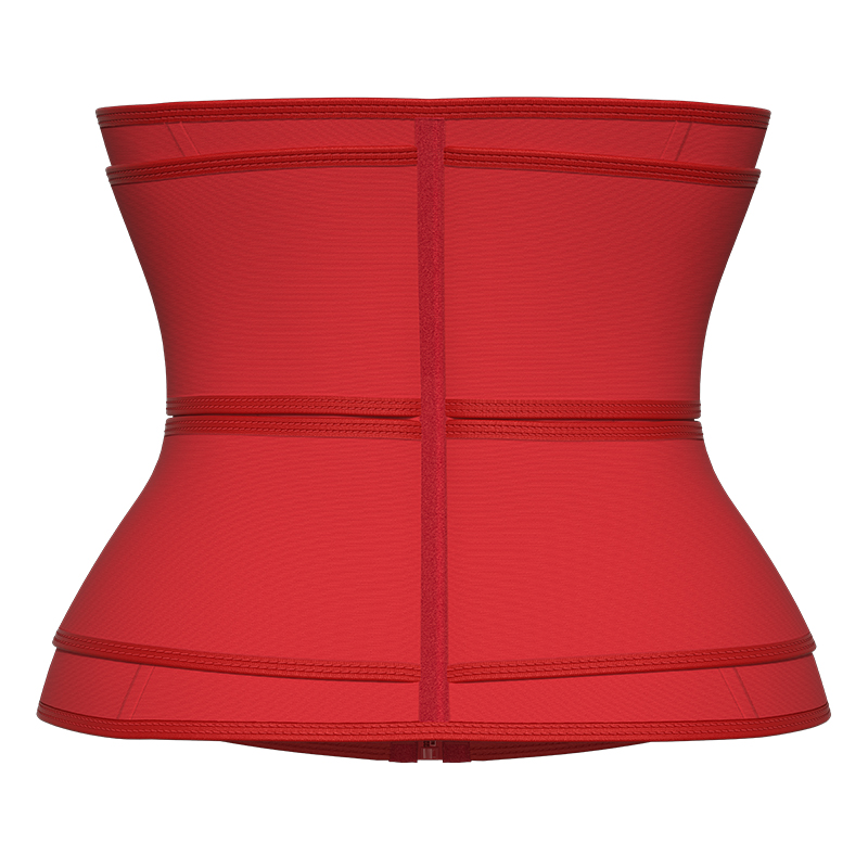 11.5 inch red latex 9 steel bone double belt MHW100355R