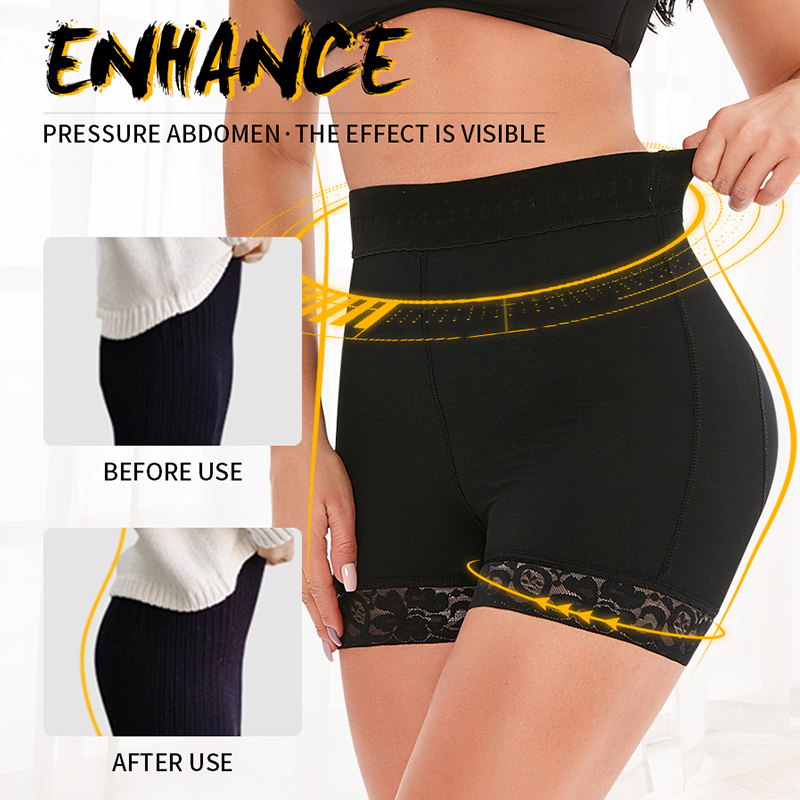 Non-slip Black high waisted elastic hip shaping breathable Butt lift MT000011B