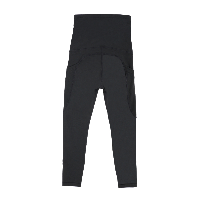 Milky silk 9 inch three hooks deep pockets hip-lifting long body pants MHW100395B
