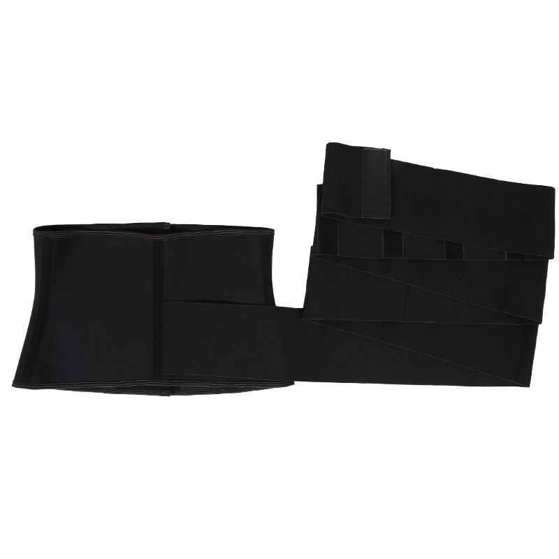 Black latex 9 inch 9 steel bone 2.4 meters elastic belt trimmer belt MHW100394B