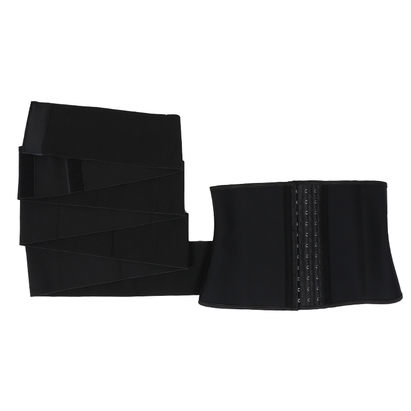 Black latex 9 inch 9 steel bone 2.4 meters elastic belt trimmer belt MHW100394B