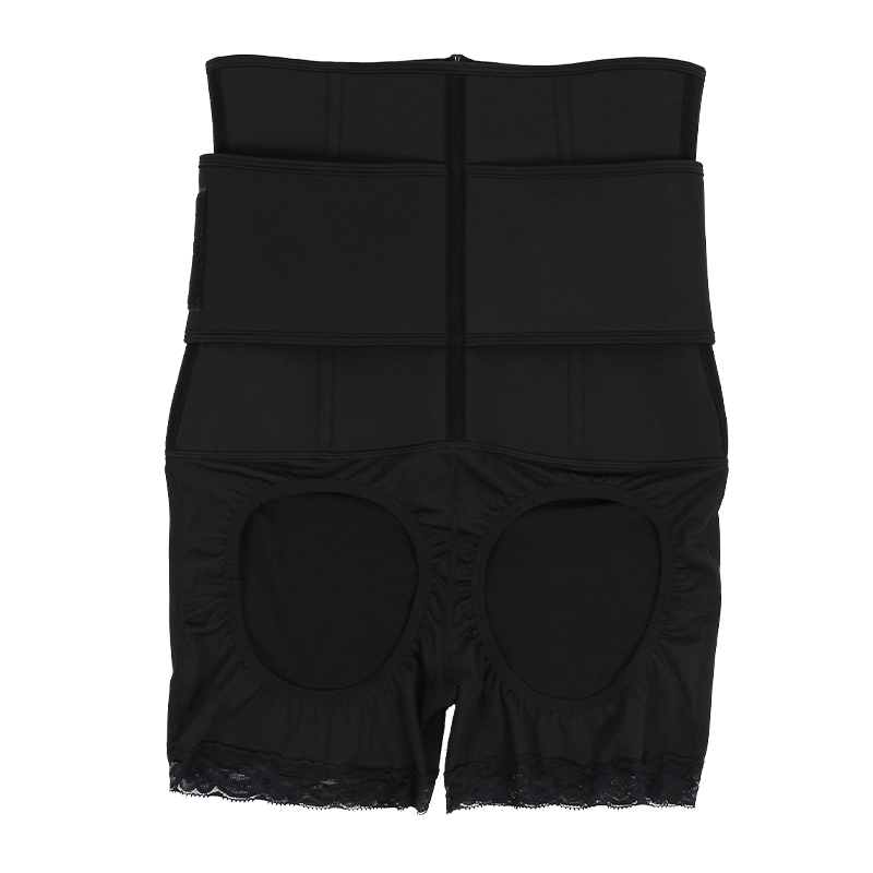 	SBR 11.5-inch open-hip milk silk lace shorts MHW100404B