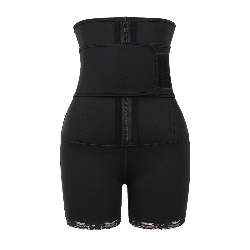 SBR 11.5-inch open-hip milk silk lace shorts MHW100404B