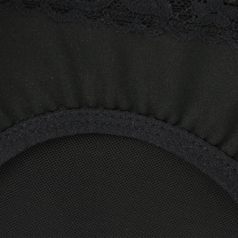 Breasted thin triple ply open-hip milk silk lace shorts MT000051B
