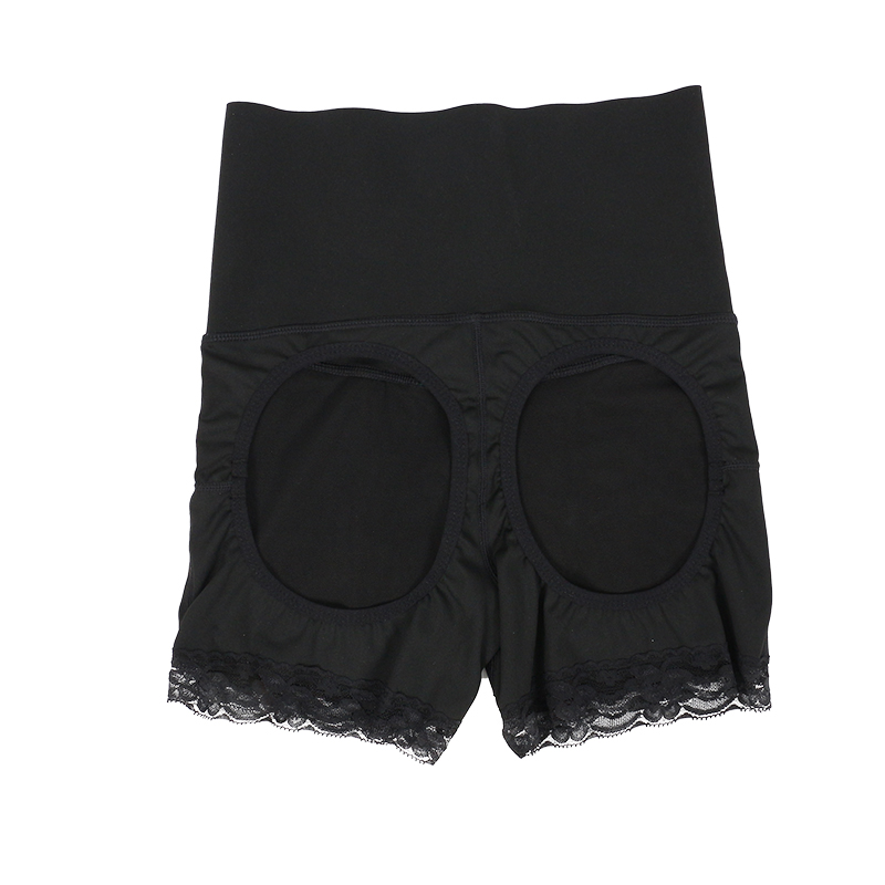 Breasted thin triple ply open-hip milk silk lace shorts MT000051B