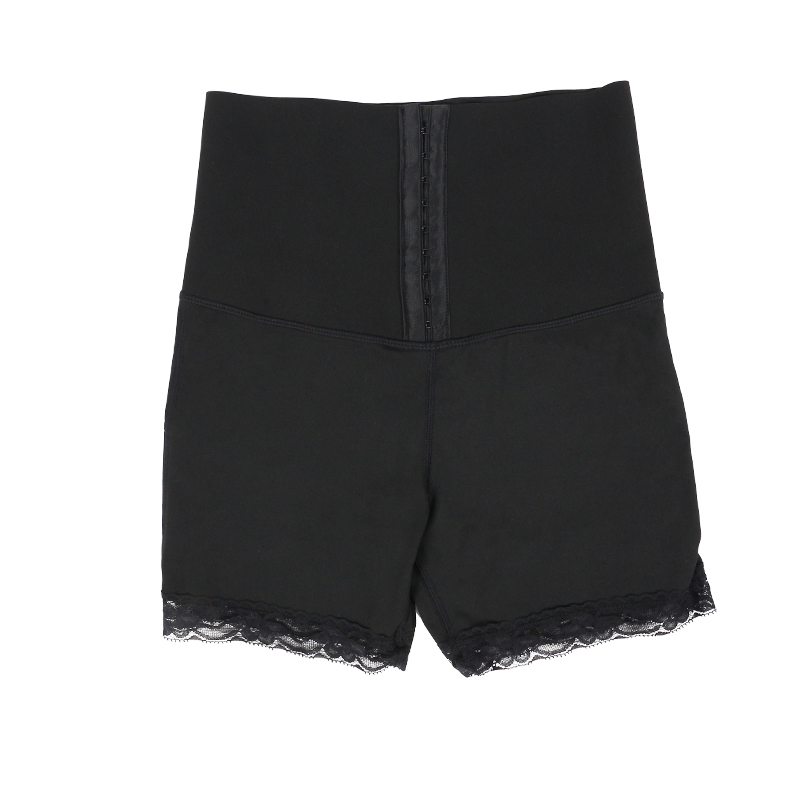 Breasted thin triple ply open-hip milk silk lace shorts MT000051B