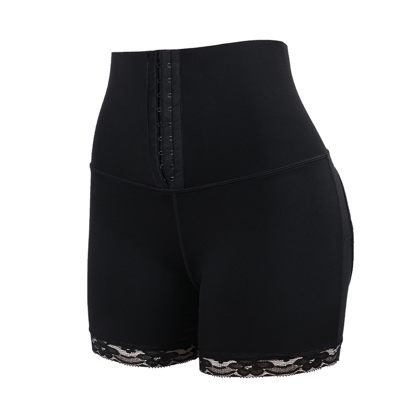 Breasted thin triple ply open-hip milk silk lace shorts MT000051B