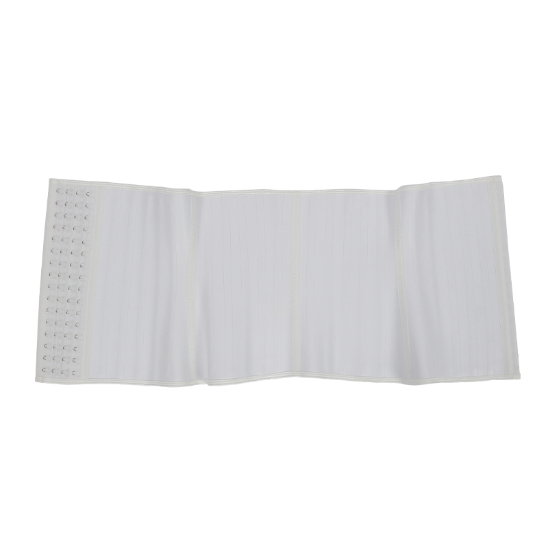 Smooth skin white 11.5inch 4row hook 25steel bones waist trianer MHW100006W