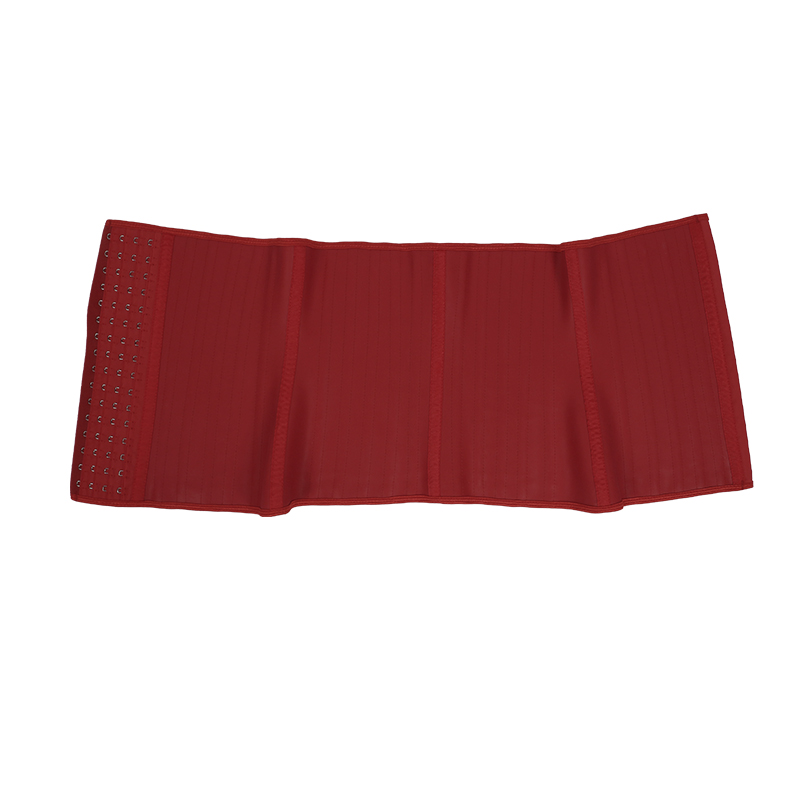 Smooth skin red 11.5inch 4row hook 25steel bones waist trianer MHW100006R