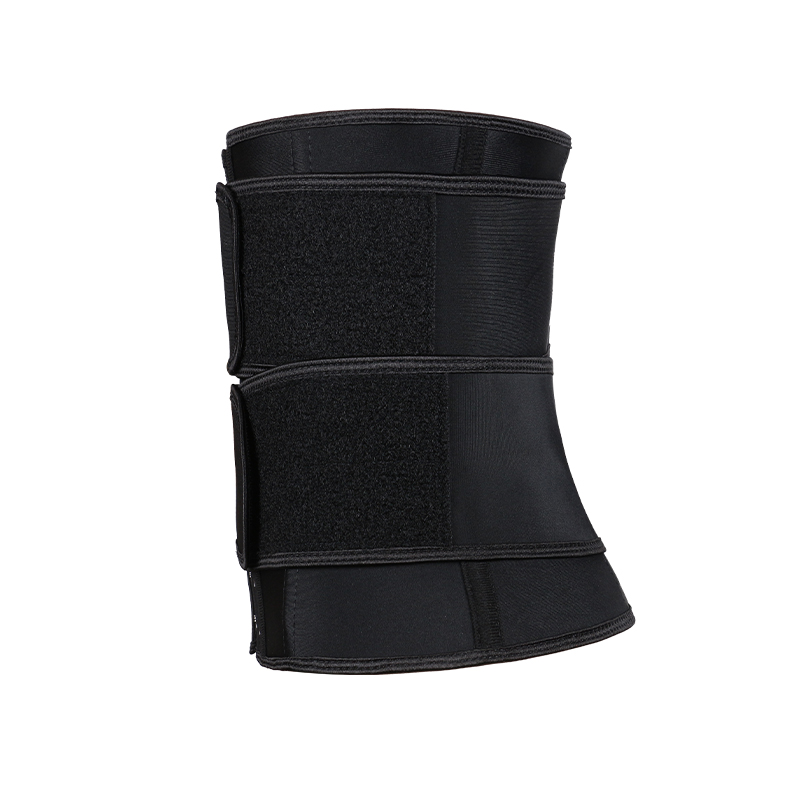 Black Latex Double Belt 9 Inches Waist Trainer MHW100423B