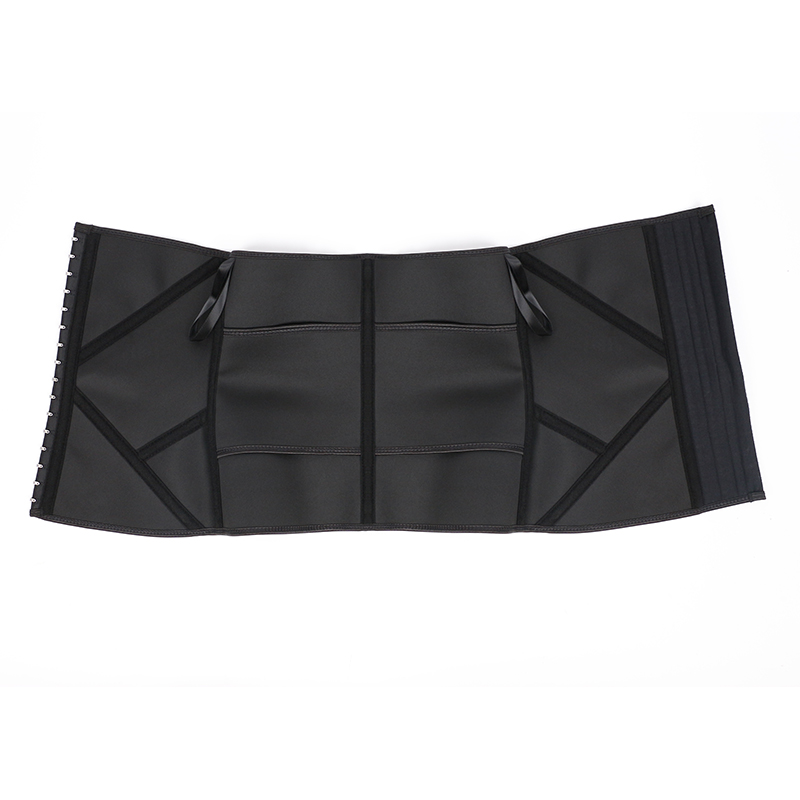 11.5inch 9steel bones three layer latex waist trainer MHW100483Bl