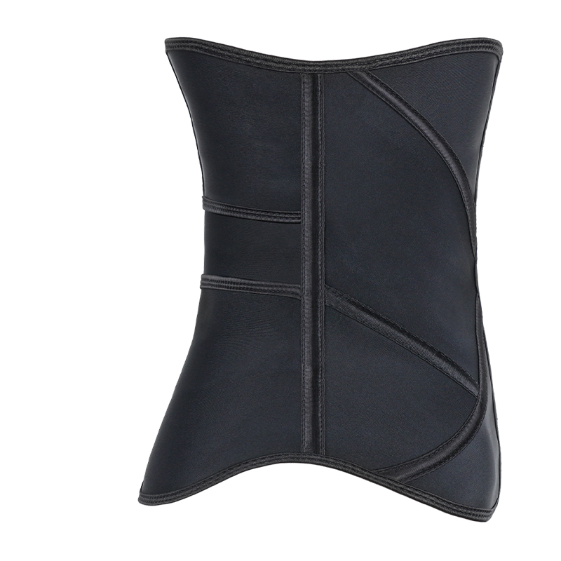 11.5inch 9steel bones three layer latex waist trainer MHW100483Bl