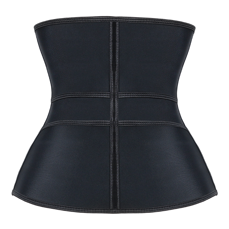 11.5inch 9steel bones three layer latex waist trainer MHW100483Bl