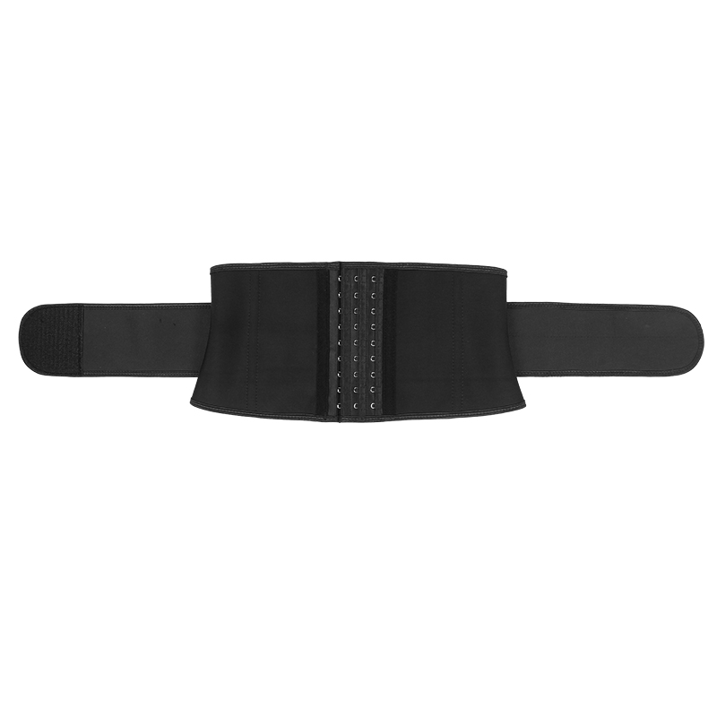 Black Latex 7 inches 9 steel bone and 8cm Single belt MHW100481B