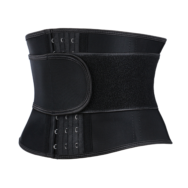 Black Latex 7 inches 9 steel bone and 8cm Single belt MHW100481B