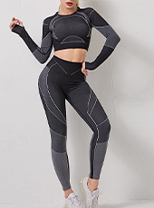  High Waist Fitness Elastic Buttocks Yoga Sets Six Colors MH133672