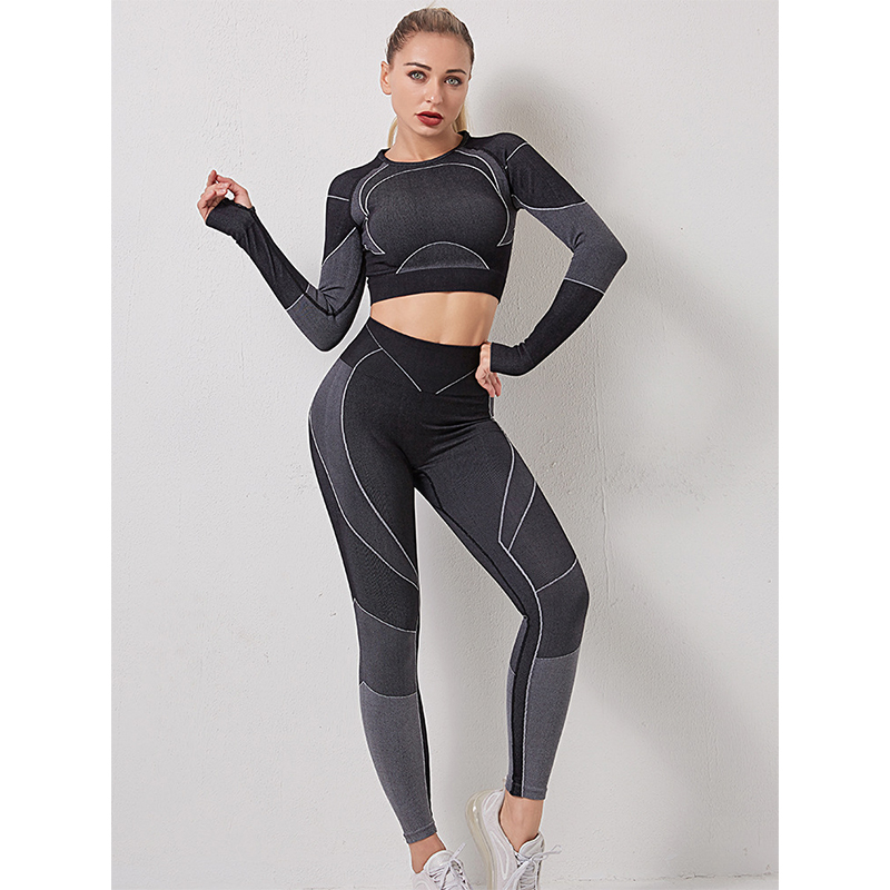 Butt Lift Tight Exercise High Waist Yoga Set MH133672B