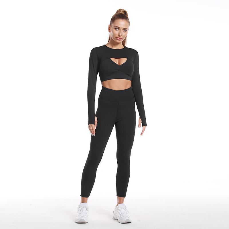 	Yoga set bra trousers top three-piece set MH133624