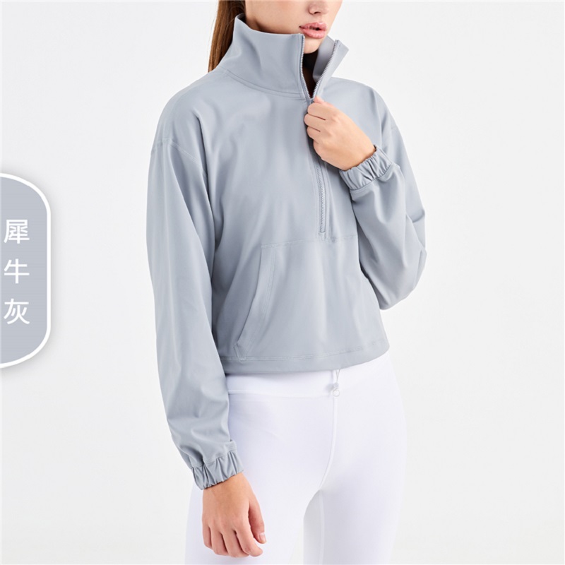 Yoga Coat With Half Zipper MH133643