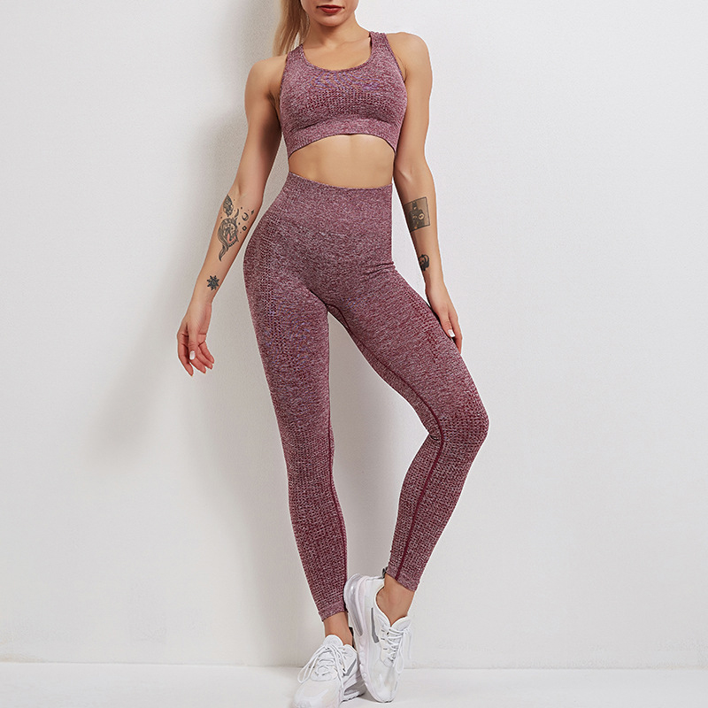 Seamless Vest Fitness Tight Yoga Set MH133590