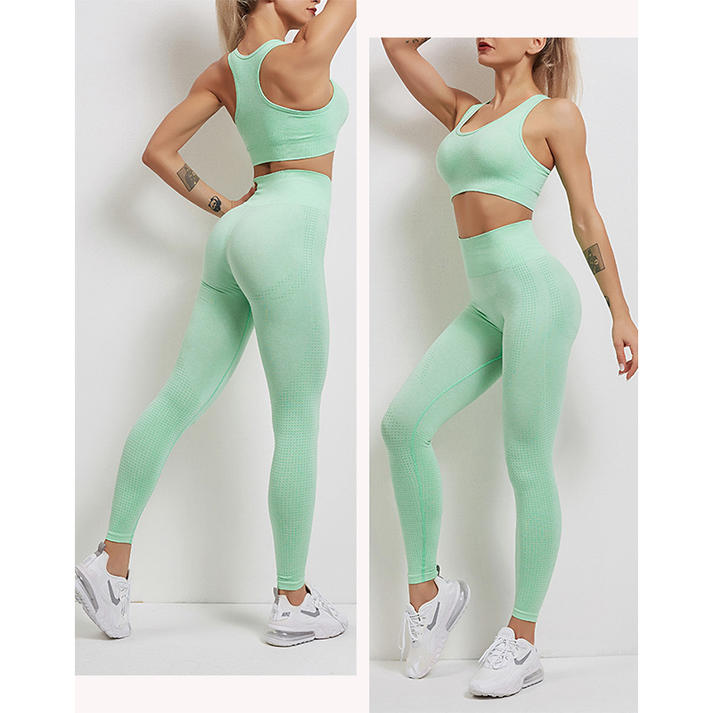Seamless Vest Fitness Tight Yoga Set MH133590