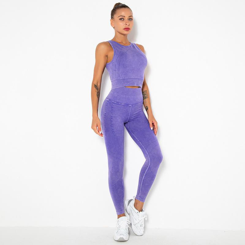 Special Color Short Top Trousers Yoga Set MH133607