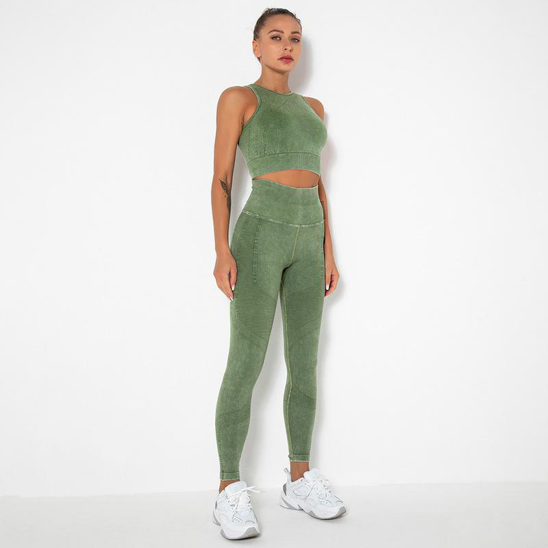 Special Color Short Top Trousers Yoga Set MH133607