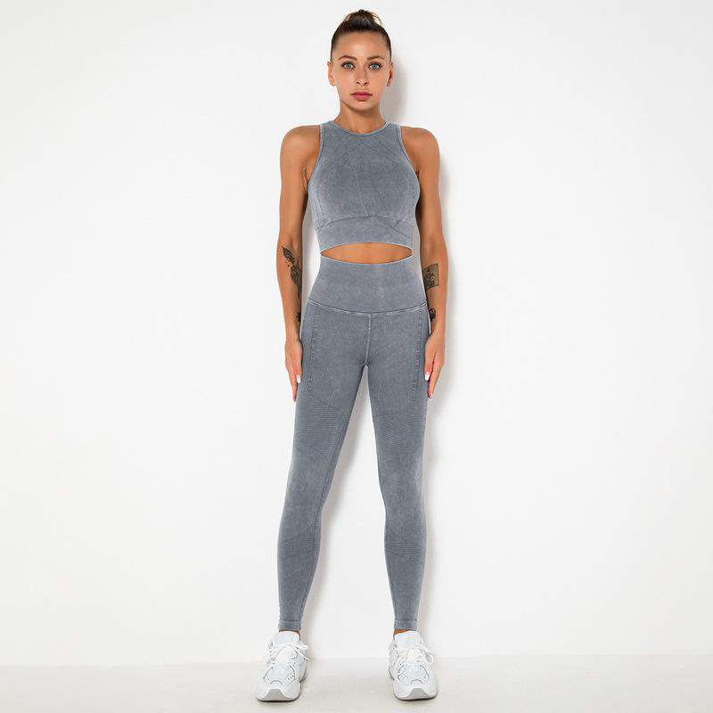 Special Color Short Top Trousers Yoga Set MH133607