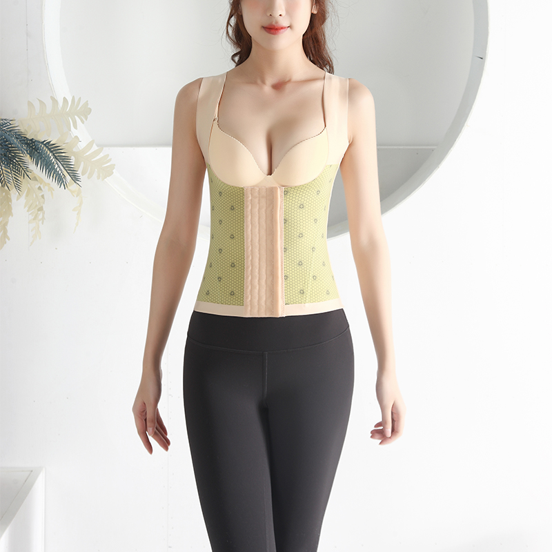 Nude body shaper vest with hook MT000159N