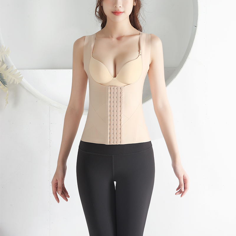 Nude body shaper vest with hook MT000159N