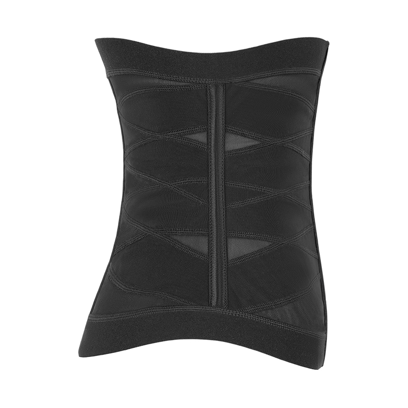cross over belt waist trainer with 5 steel bones MT000190B