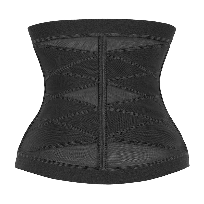 cross over belt waist trainer with 5 steel bones MT000190B