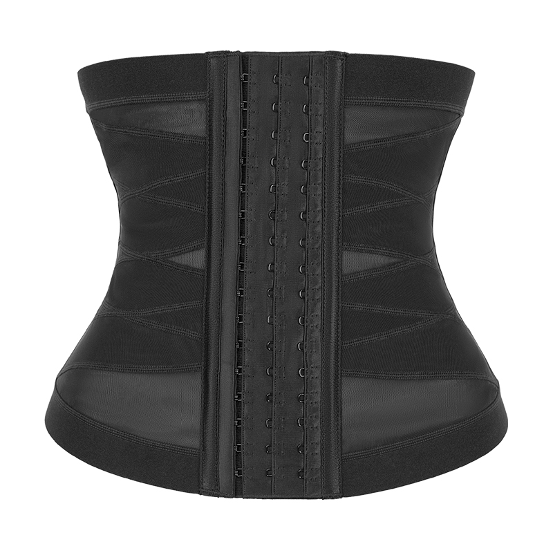 cross over belt waist trainer with 5 steel bones MT000190B