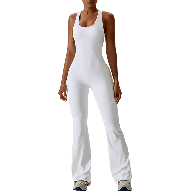Scoop Neck Bodycon Full Length Casual Unitard Playsuit MH133788