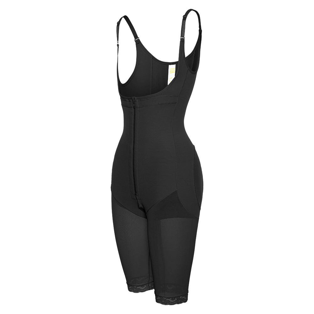 The new type of large size European and American breasted zipper body shaper with lengthened straps MT000017B